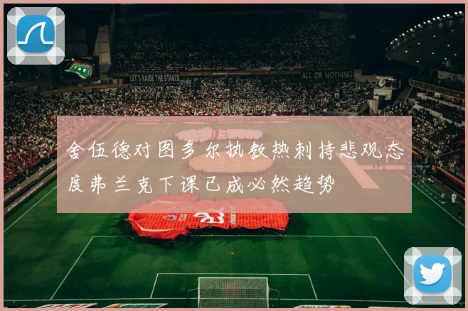 舍伍德对图多尔执教热刺持悲观态度弗兰克下课已成必然趋势